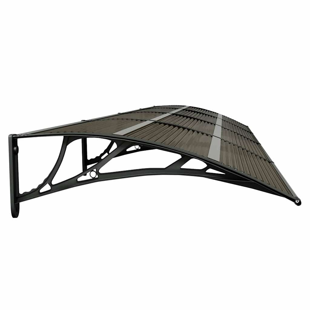 vidaXL Copertină de ușă, negru, 350x75 cm, policarbonat vidaXL Copertină de ușă, negru, 350x75 cm, policarbonat