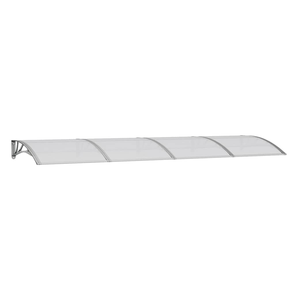 vidaXL Copertină de ușă, gri, 350x100 cm, policarbonat vidaXL Copertină de ușă, gri, 350x100 cm, policarbonat