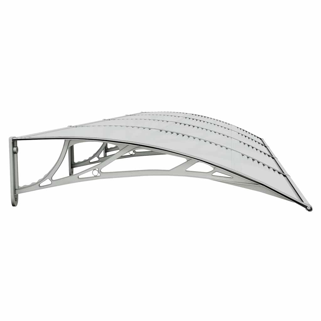 vidaXL Copertină de ușă, gri, 350x100 cm, policarbonat vidaXL Copertină de ușă, gri, 350x100 cm, policarbonat