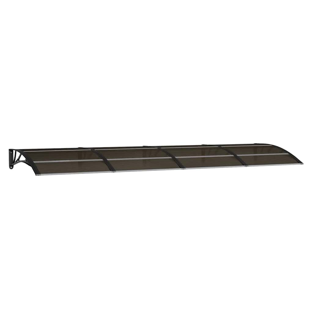 vidaXL Copertină de ușă, negru, 350x100 cm, policarbonat