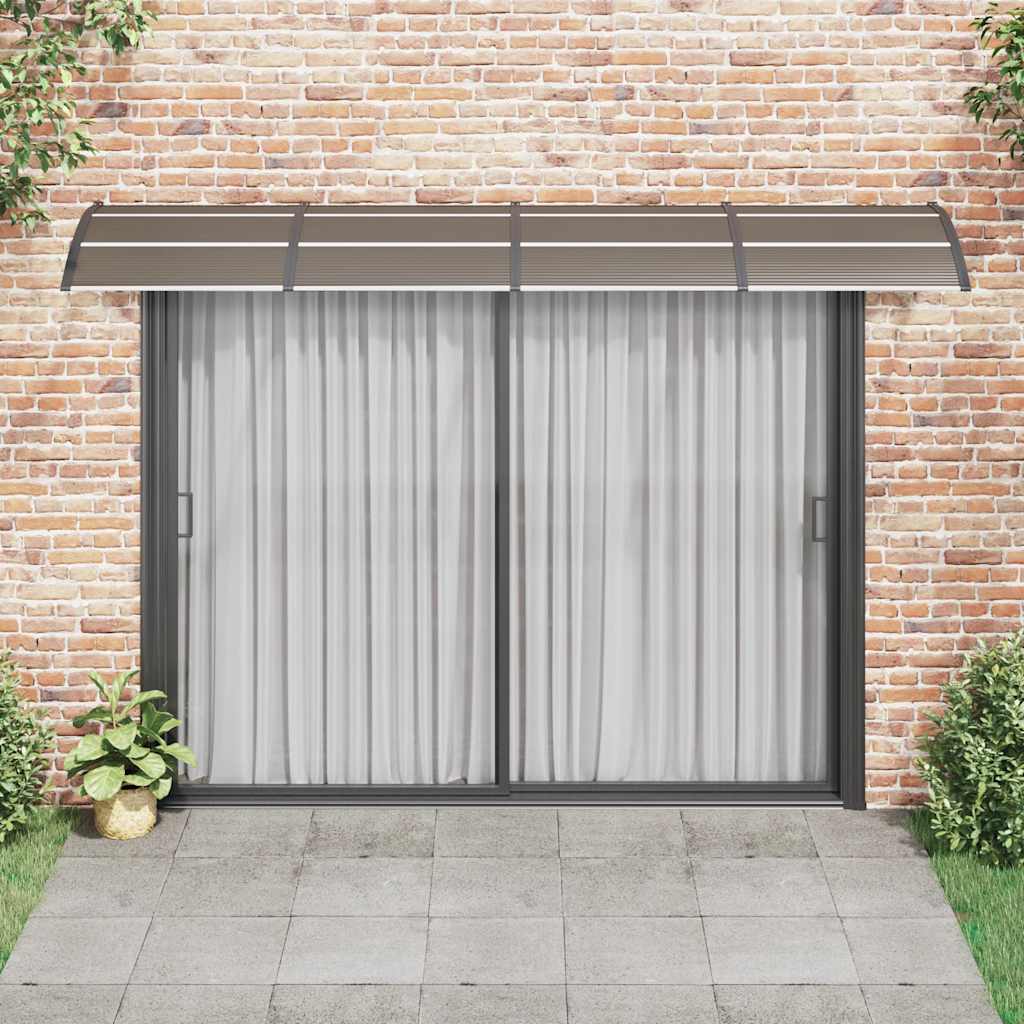vidaXL Copertină de ușă, negru, 350x100 cm, policarbonat