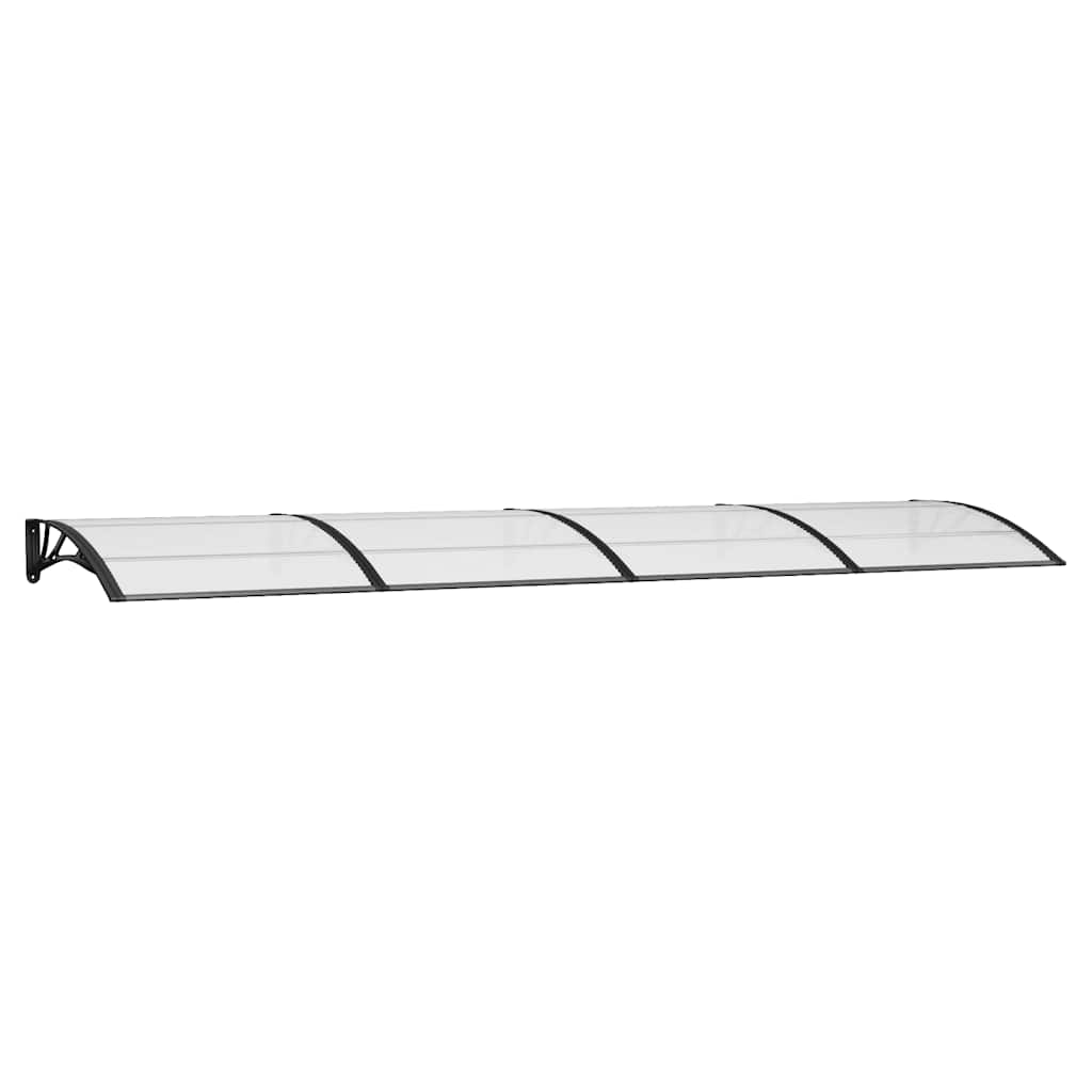 vidaXL Copertină de ușă, negru, 400x100 cm, policarbonat vidaXL Copertină de ușă, negru, 400x100 cm, policarbonat