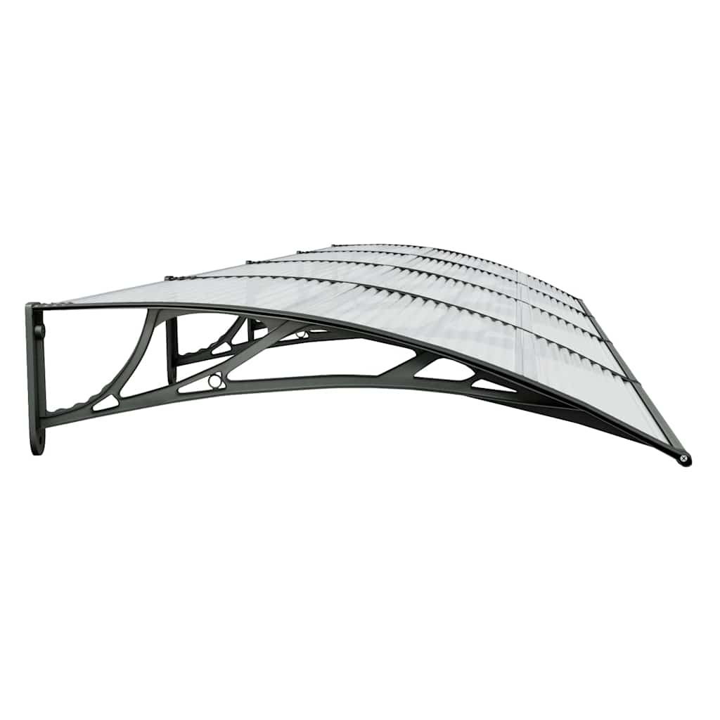 vidaXL Copertină de ușă, negru, 400x100 cm, policarbonat vidaXL Copertină de ușă, negru, 400x100 cm, policarbonat