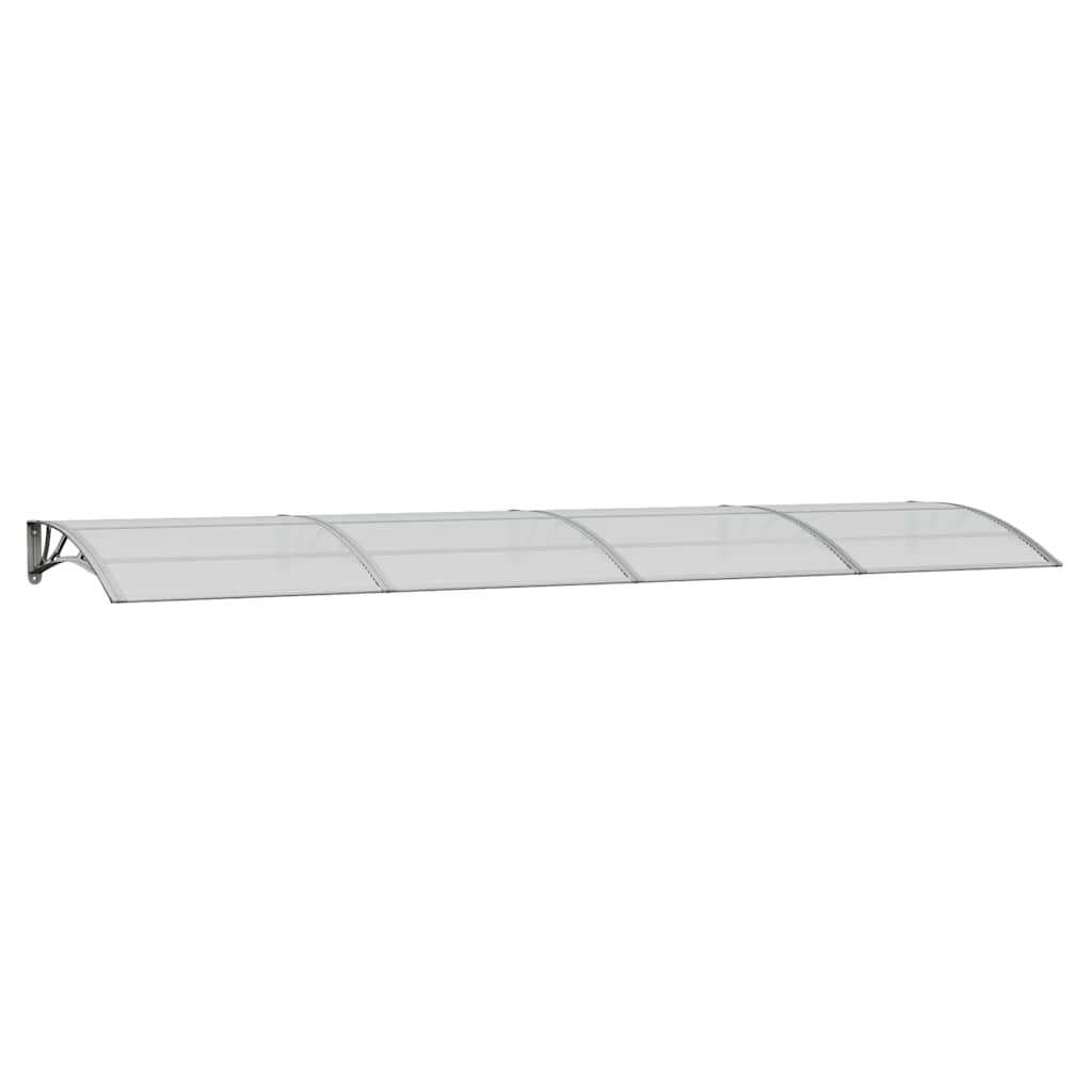 vidaXL Copertină de ușă, gri, 400x100 cm, policarbonat vidaXL Copertină de ușă, gri, 400x100 cm, policarbonat