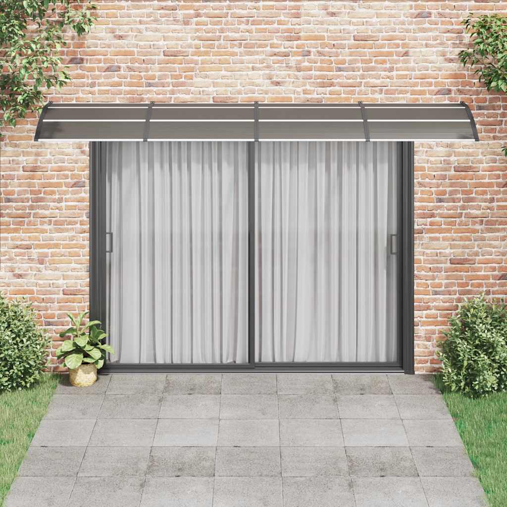 vidaXL Copertină de ușă, negru, 400x100 cm, policarbonat vidaXL Copertină de ușă, negru, 400x100 cm, policarbonat