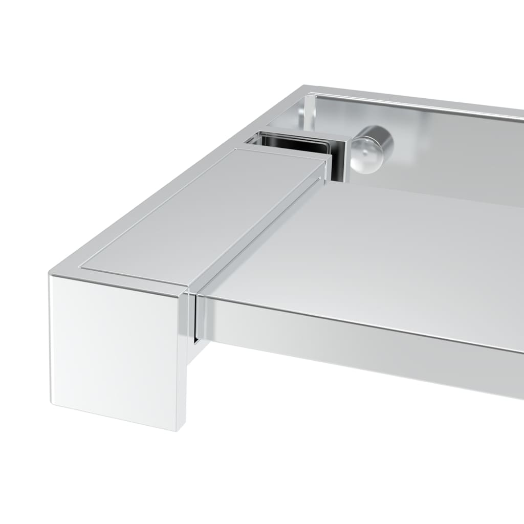 vidaXL Raft de duș pentru perete cabină de duș, crom, 80 cm, aluminiu vidaXL Raft de duș pentru perete cabină de duș, crom, 80 cm, aluminiu