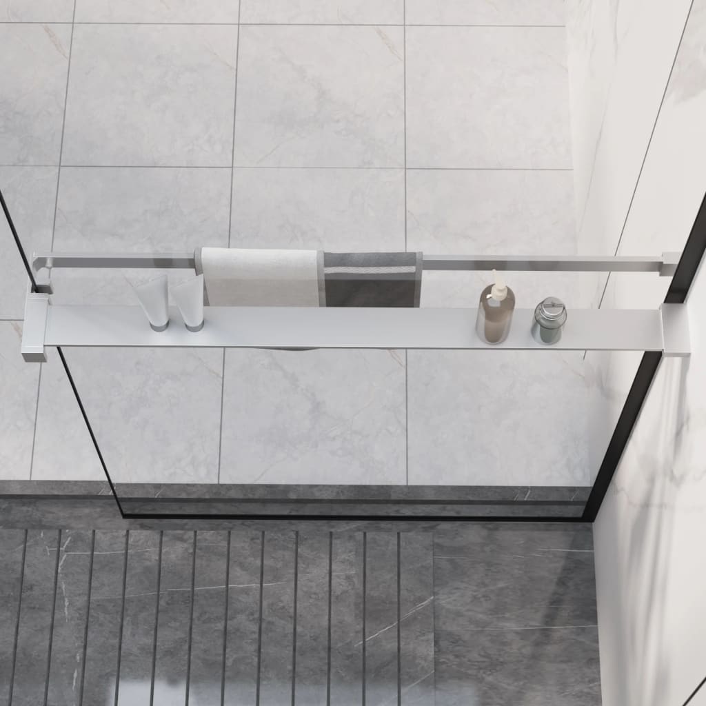 vidaXL Raft de duș pentru perete cabină de duș, crom, 80 cm, aluminiu vidaXL Raft de duș pentru perete cabină de duș, crom, 80 cm, aluminiu