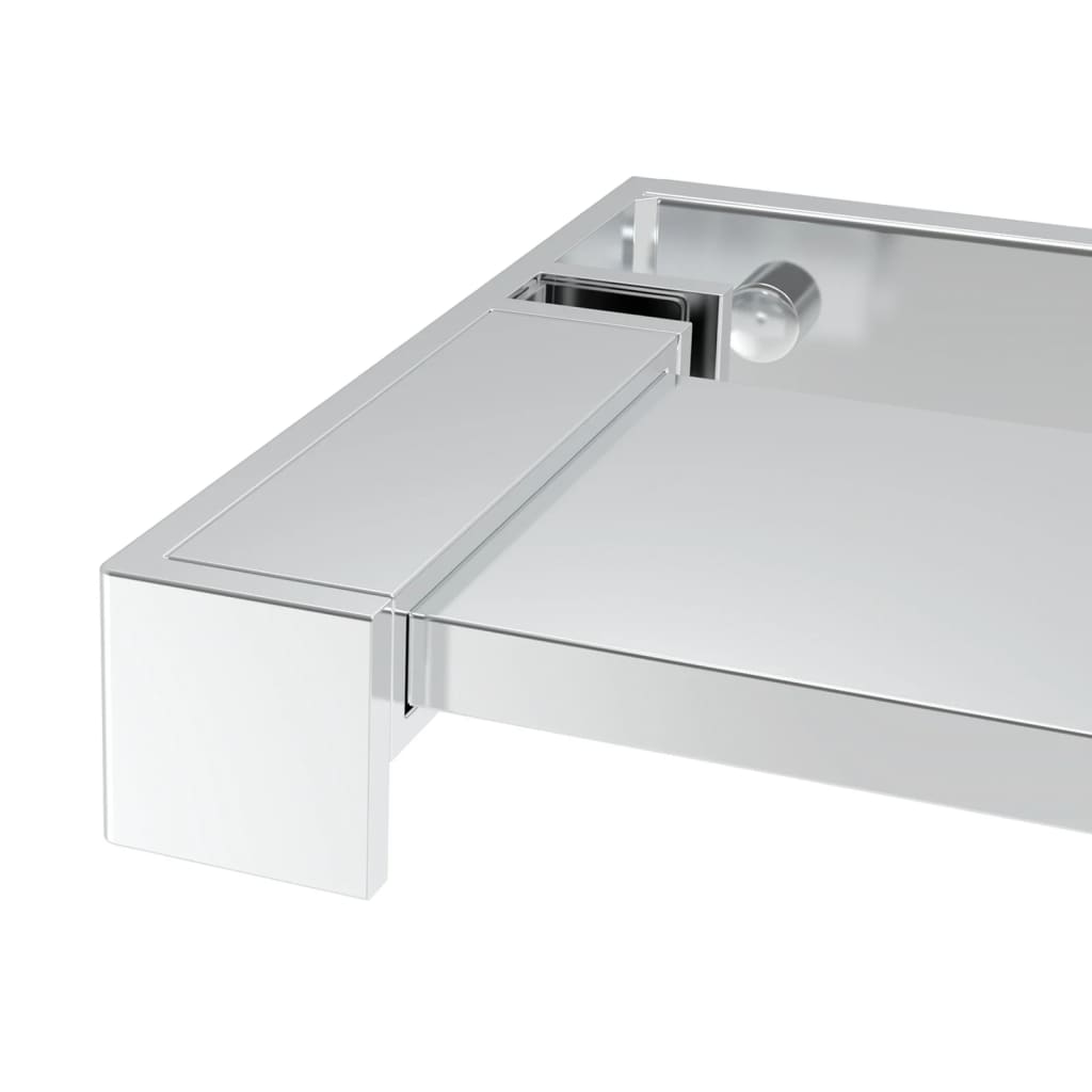 vidaXL Raft de duș pentru perete cabină de duș, crom, 115 cm, aluminiu vidaXL Raft de duș pentru perete cabină de duș, crom, 115 cm, aluminiu
