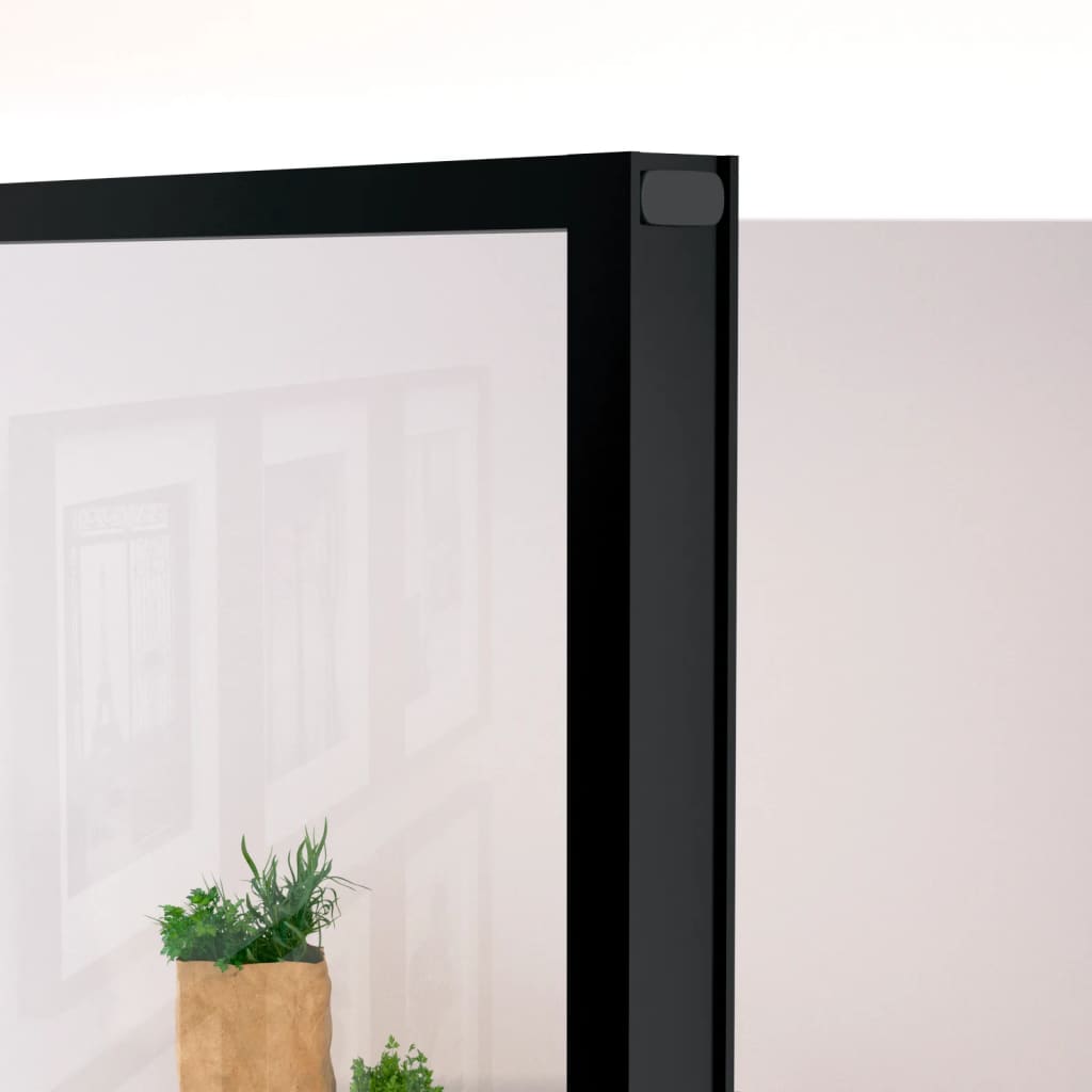 vidaXL Ușă de interior negru 93x201,5 cm sticlă securiz./aluminiu slim vidaXL Ușă de interior negru 93x201,5 cm sticlă securiz./aluminiu slim