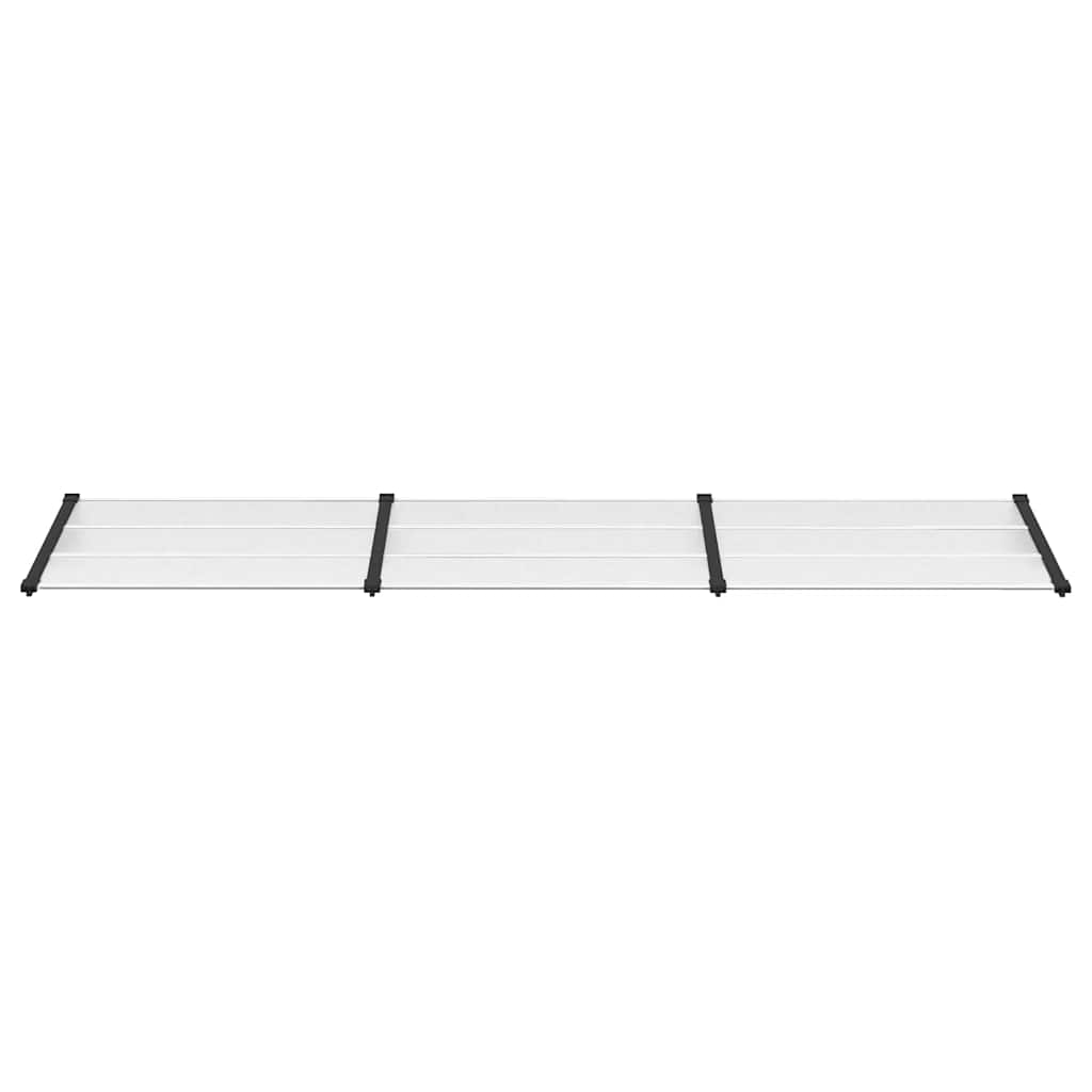 vidaXL Copertină de ușă, negru și transparent 358,5x90 cm policarbonat vidaXL Copertină de ușă, negru și transparent 358,5x90 cm policarbonat