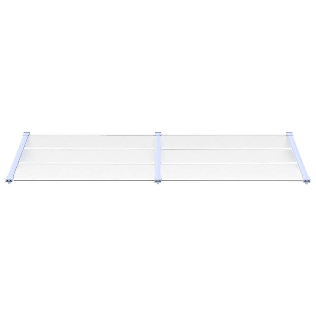 vidaXL Copertină de ușă, gri și transparent, 239x90 cm, policarbonat vidaXL Copertină de ușă, gri și transparent, 239x90 cm, policarbonat