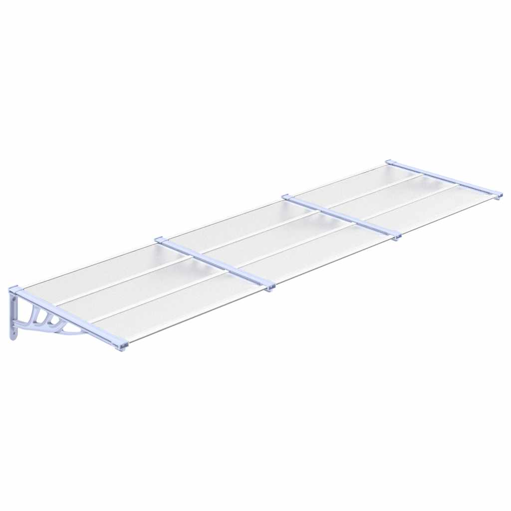 vidaXL Copertină de ușă, gri și transparent, 297,5x90 cm, policarbonat vidaXL Copertină de ușă, gri și transparent, 297,5x90 cm, policarbonat