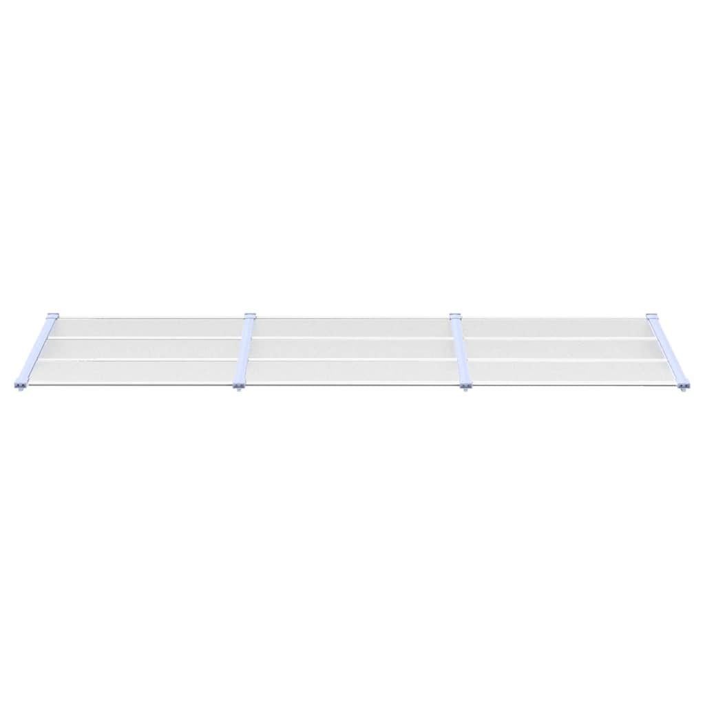 vidaXL Copertină de ușă, gri și transparent, 297,5x90 cm, policarbonat vidaXL Copertină de ușă, gri și transparent, 297,5x90 cm, policarbonat