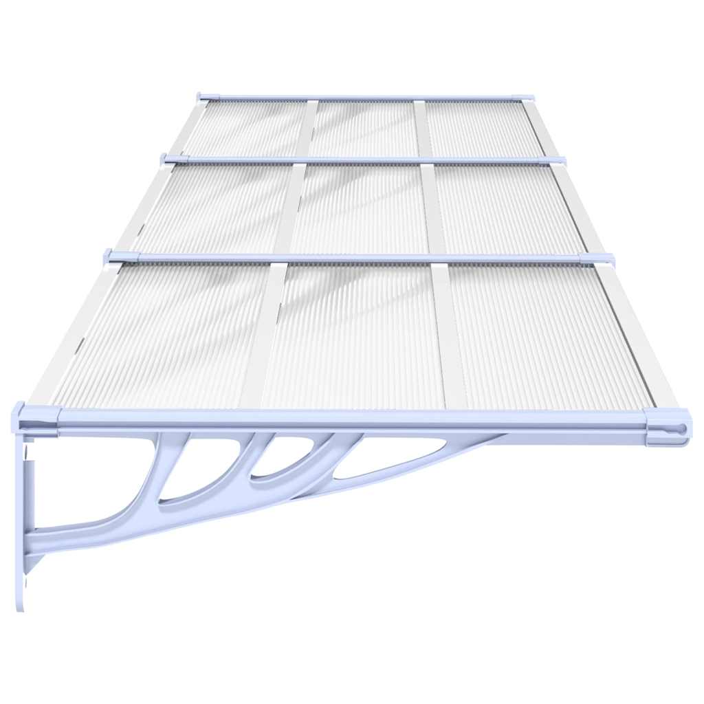vidaXL Copertină de ușă, gri și transparent, 297,5x90 cm, policarbonat vidaXL Copertină de ușă, gri și transparent, 297,5x90 cm, policarbonat