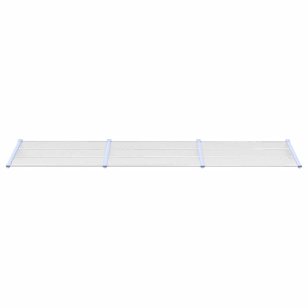 vidaXL Copertină de ușă, gri și transparent, 358,5x90 cm, policarbonat vidaXL Copertină de ușă, gri și transparent, 358,5x90 cm, policarbonat