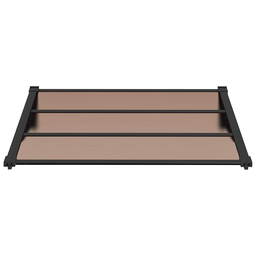 vidaXL Copertină de ușă, negru, 122x90 cm, policarbonat vidaXL Copertină de ușă, negru, 122x90 cm, policarbonat