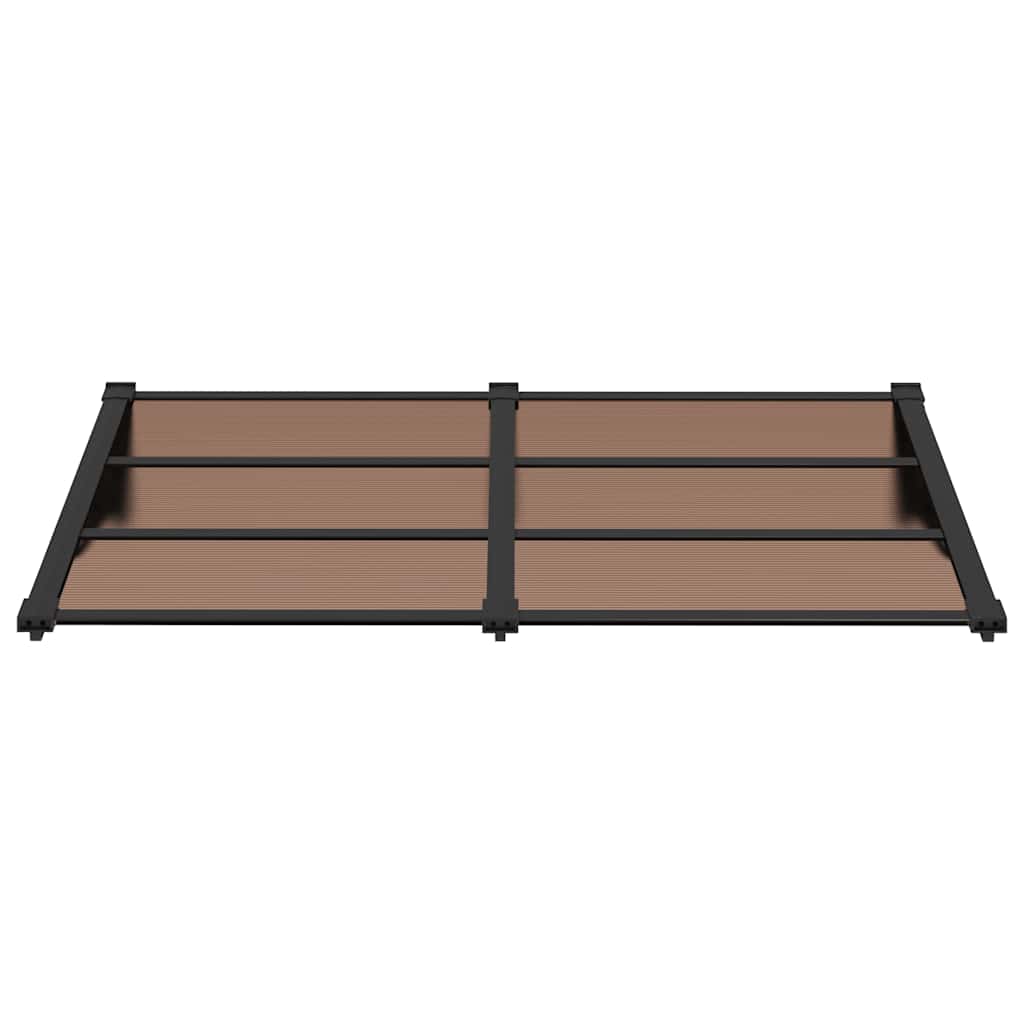 vidaXL Copertină de ușă, negru, 152,5x90 cm, policarbonat vidaXL Copertină de ușă, negru, 152,5x90 cm, policarbonat