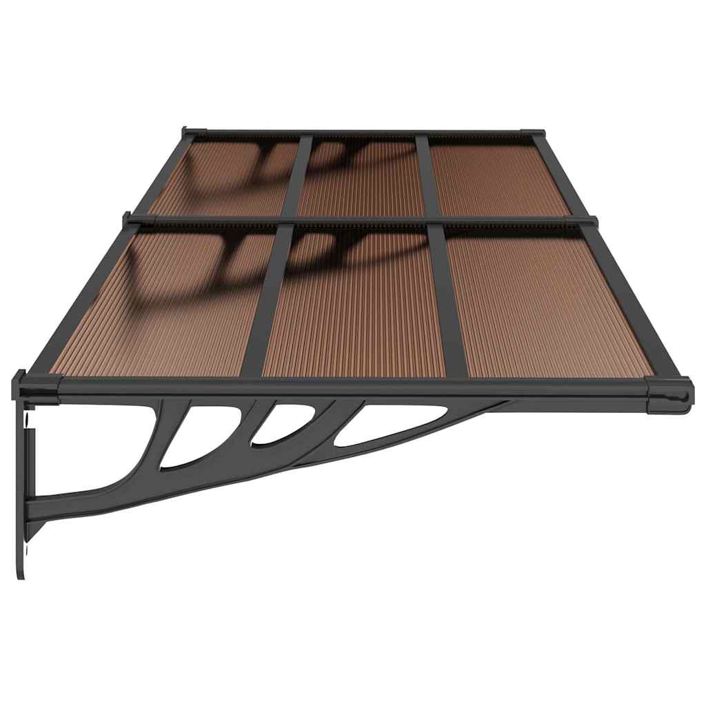 vidaXL Copertină de ușă, negru, 239x90 cm, policarbonat vidaXL Copertină de ușă, negru, 239x90 cm, policarbonat