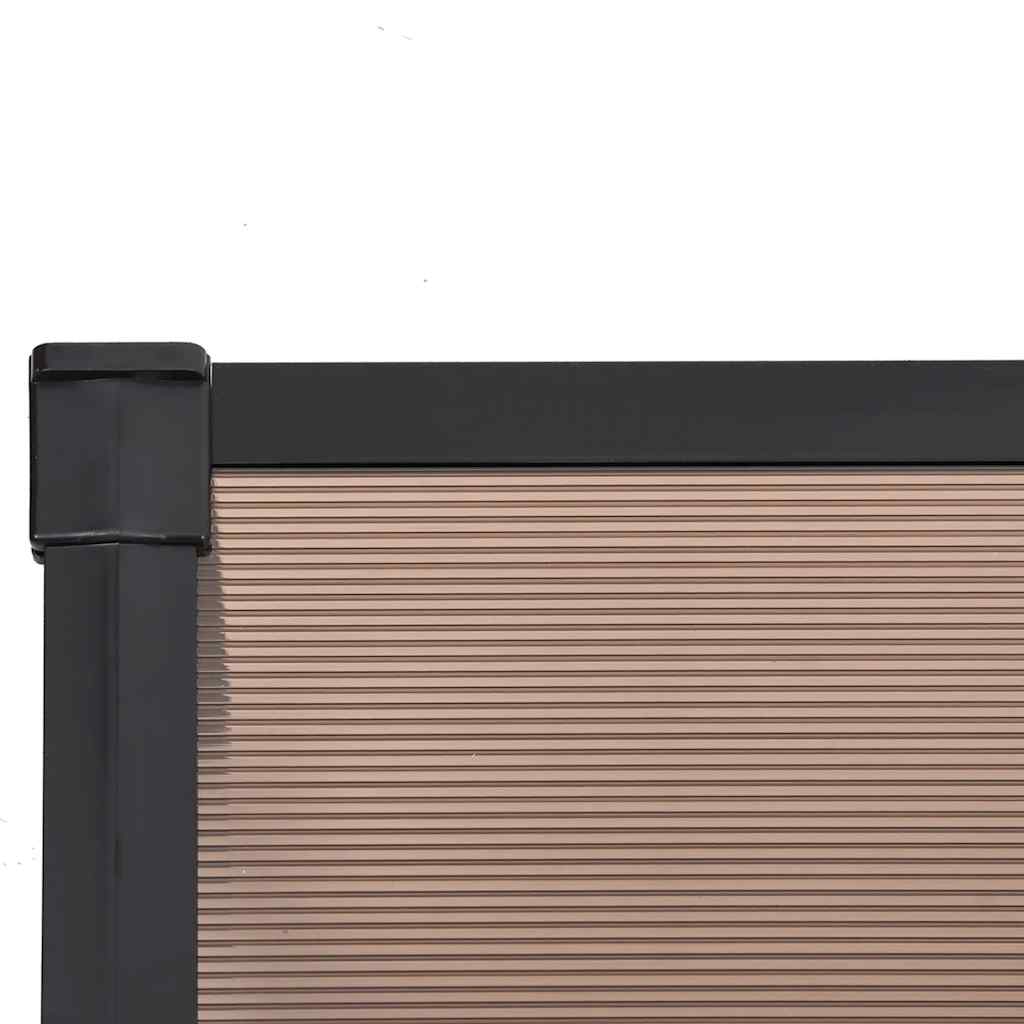 vidaXL Copertină de ușă, negru, 239x90 cm, policarbonat vidaXL Copertină de ușă, negru, 239x90 cm, policarbonat