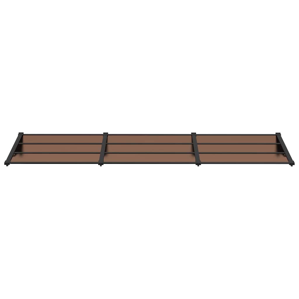 vidaXL Copertină de ușă, negru, 297,5x90 cm, policarbonat vidaXL Copertină de ușă, negru, 297,5x90 cm, policarbonat