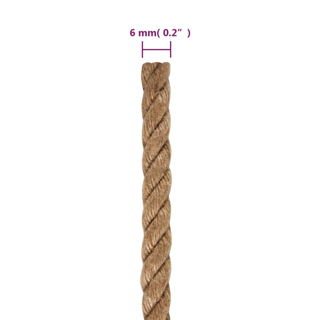 vidaXL Funie de iută 25 m lungime, 6 mm grosime vidaXL Funie de iută 25 m lungime, 6 mm grosime