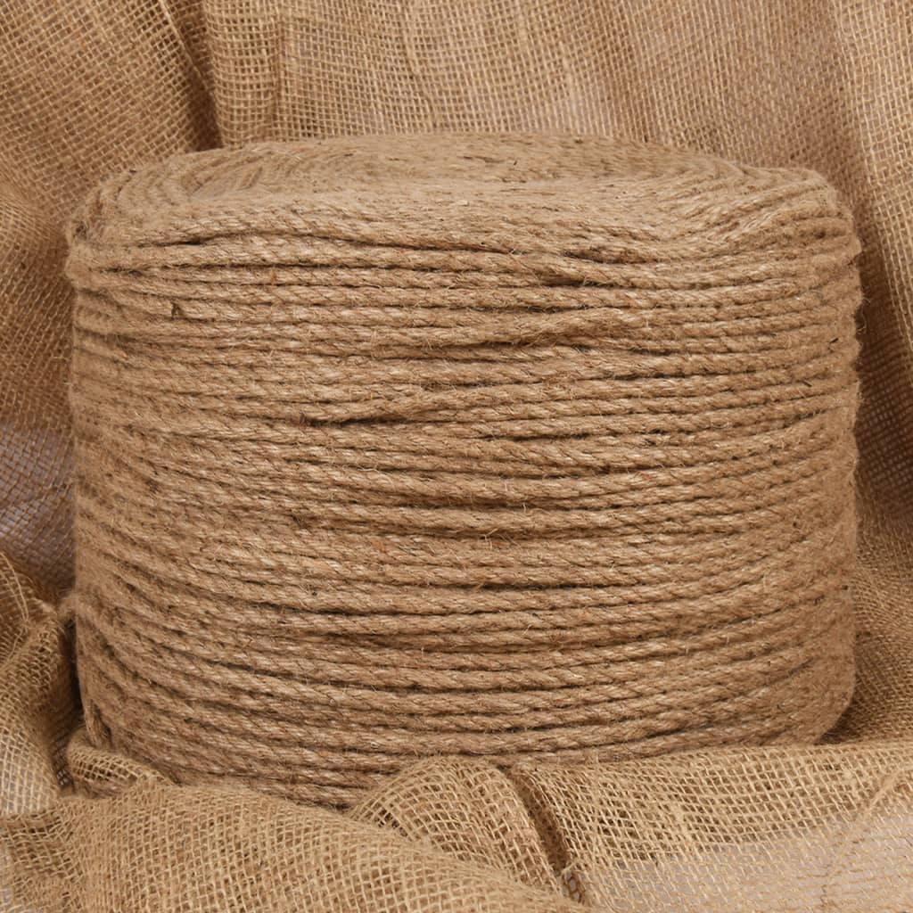 vidaXL Funie de iută 50 m lungime, 6 mm grosime vidaXL Funie de iută 50 m lungime, 6 mm grosime