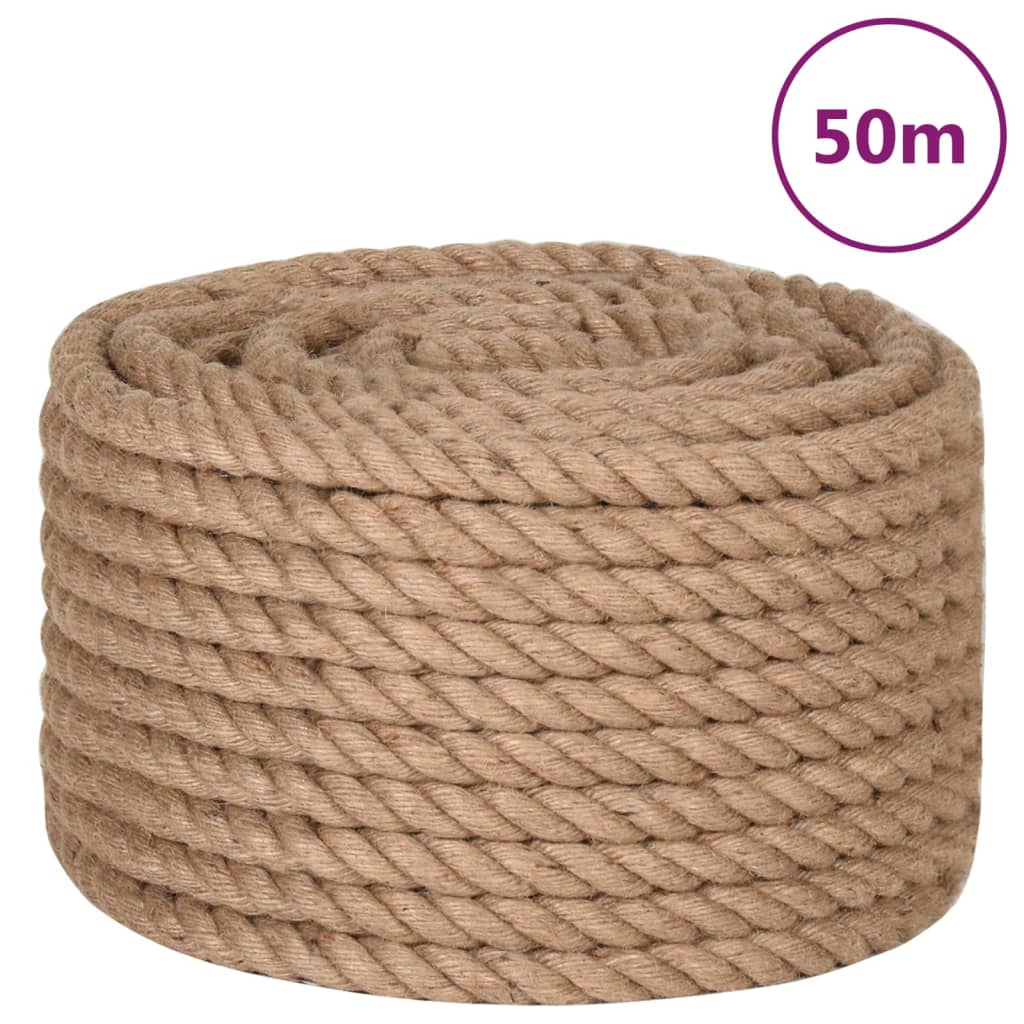 vidaXL Funie de iută 50 m lungime, 24 mm grosime vidaXL Funie de iută 50 m lungime, 24 mm grosime