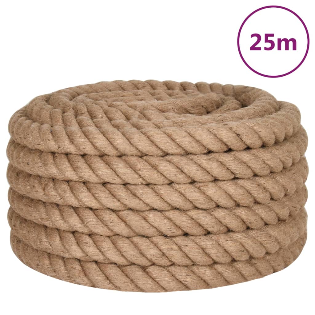 vidaXL Funie de iută 25 m lungime, 30 mm grosime vidaXL Funie de iută 25 m lungime, 30 mm grosime