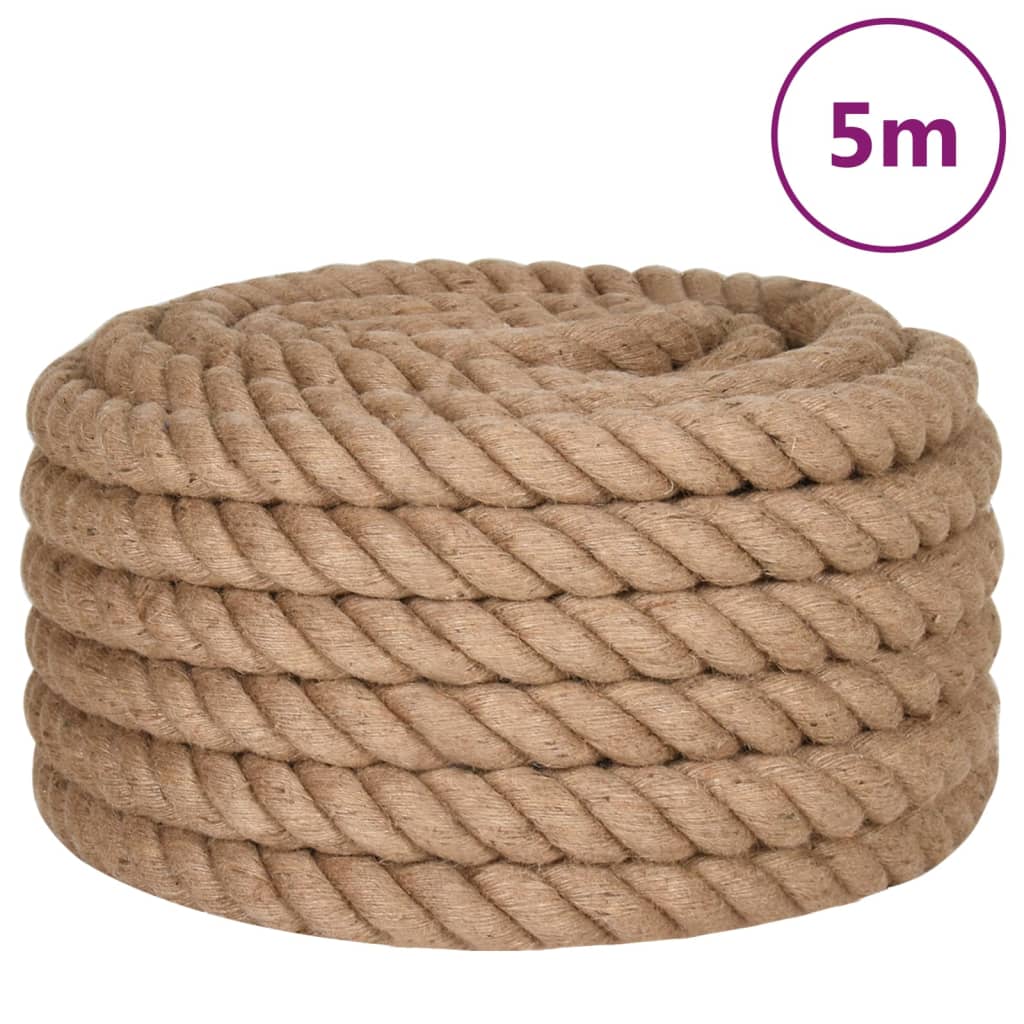 vidaXL Funie de iută, 5 m lungime, 60 mm grosime vidaXL Funie de iută, 5 m lungime, 60 mm grosime