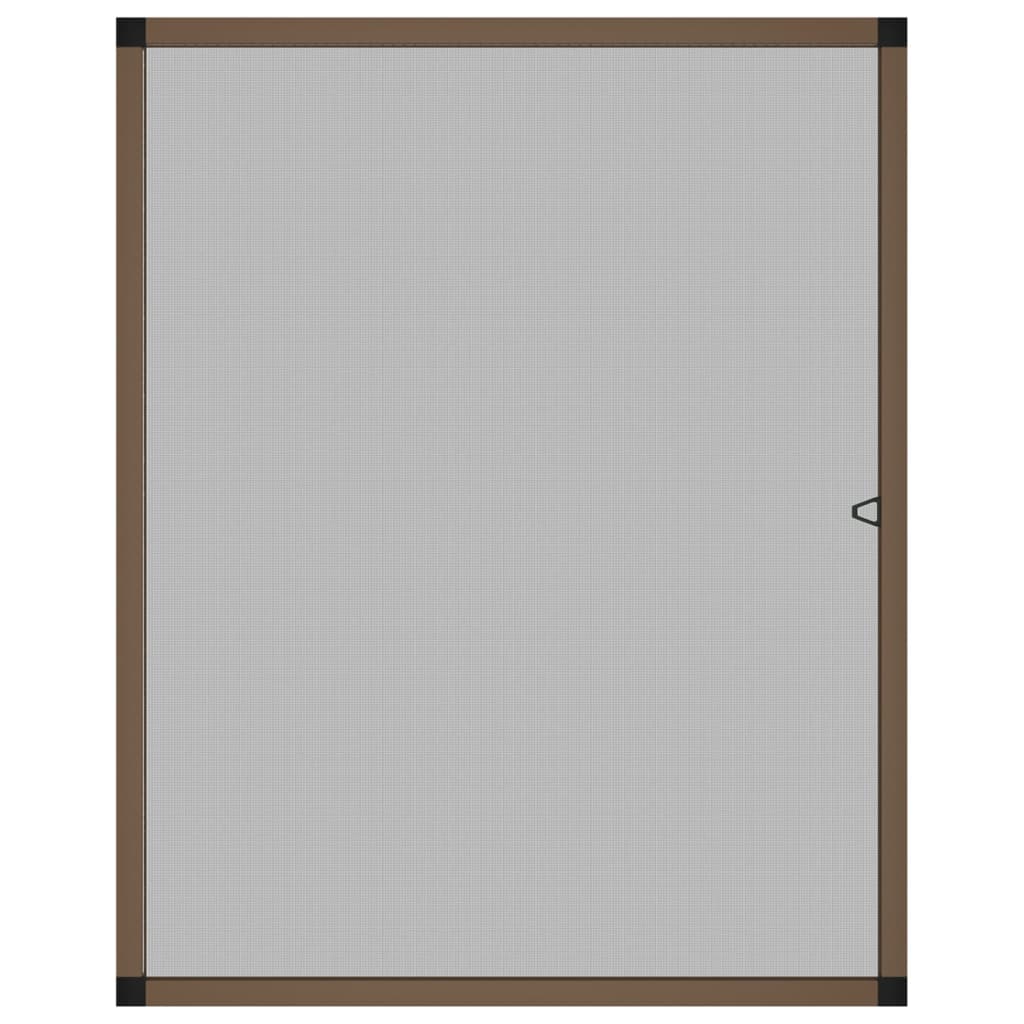 vidaXL Plasă de insecte pentru ferestre, maro, 100x120 cm vidaXL Plasă de insecte pentru ferestre, maro, 100x120 cm