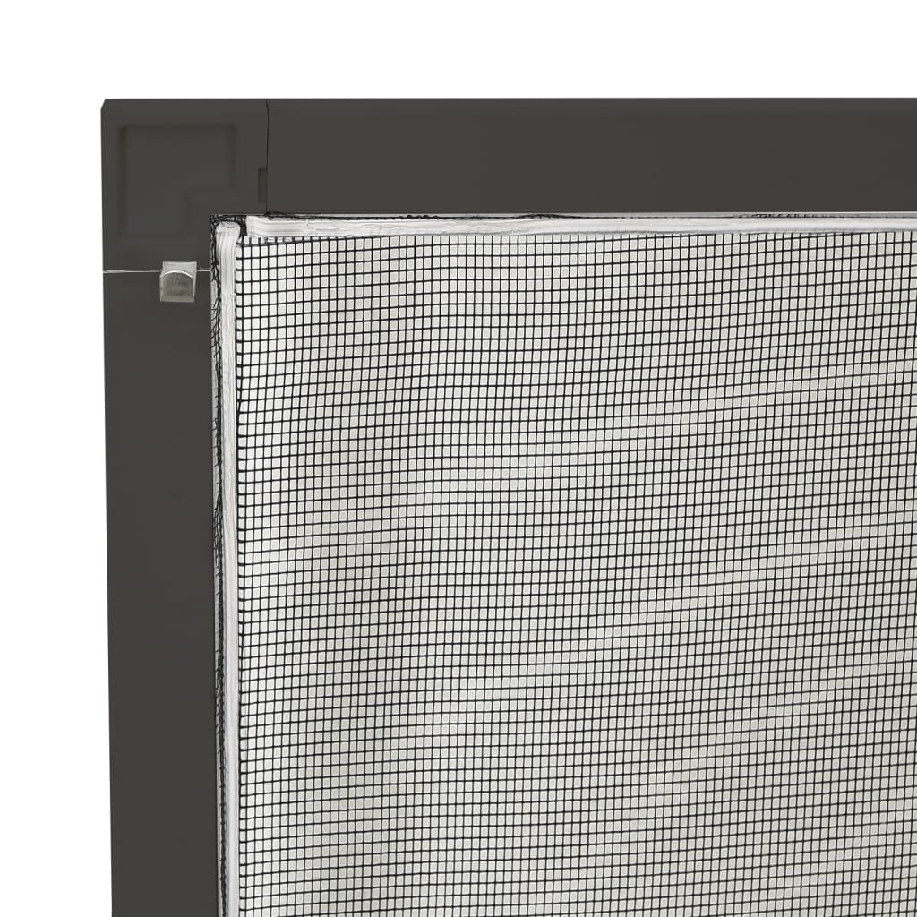 vidaXL Plasă de insecte pentru ferestre, antracit, 80x120 cm vidaXL Plasă de insecte pentru ferestre, antracit, 80x120 cm