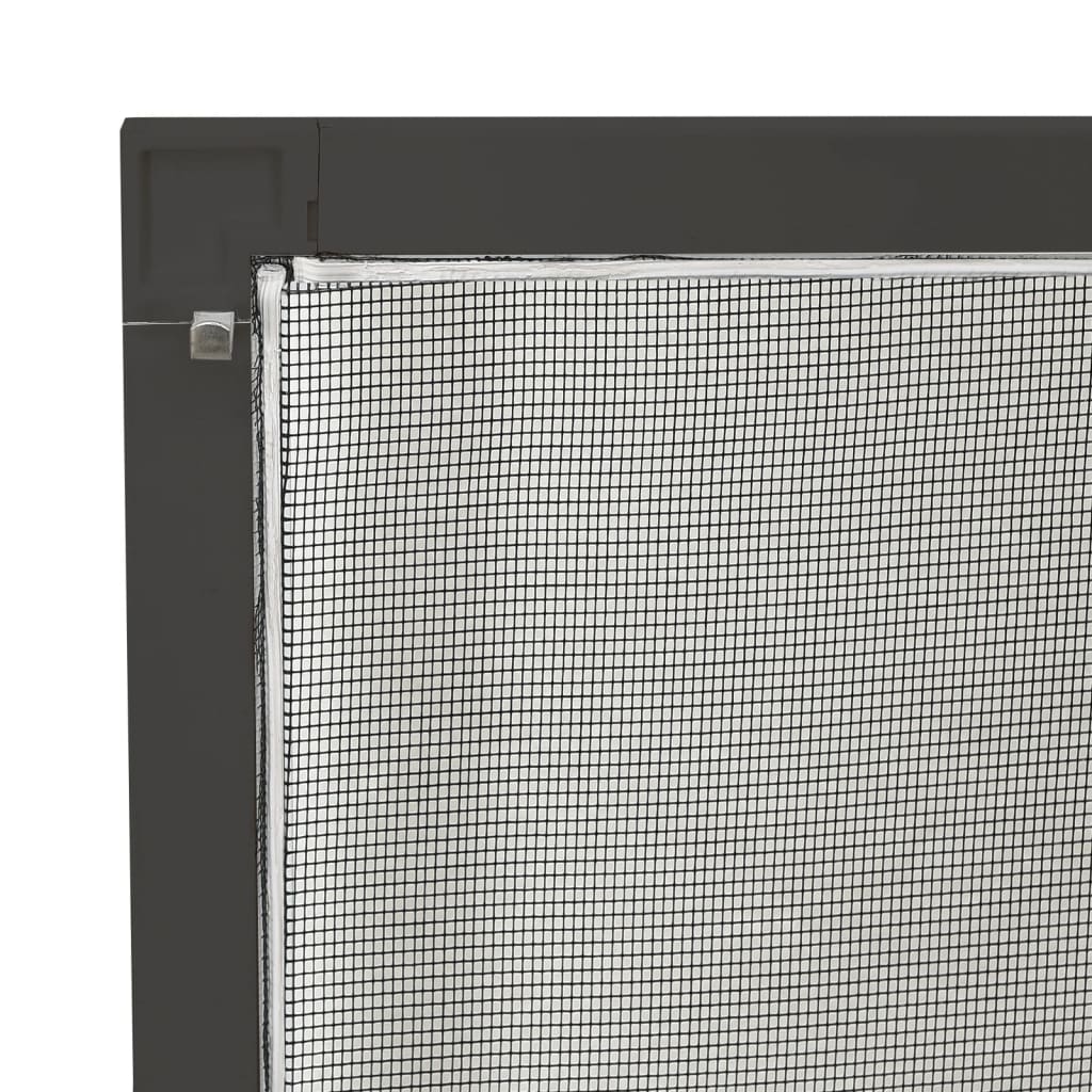 vidaXL Plasă de insecte pentru ferestre, antracit, 100x120 cm vidaXL Plasă de insecte pentru ferestre, antracit, 100x120 cm