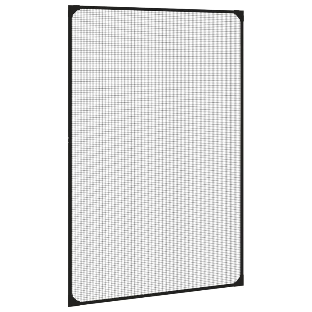 vidaXL Plasă insecte magnetică pentru ferestre, antracit, 80x120 cm vidaXL Plasă insecte magnetică pentru ferestre, antracit, 80x120 cm