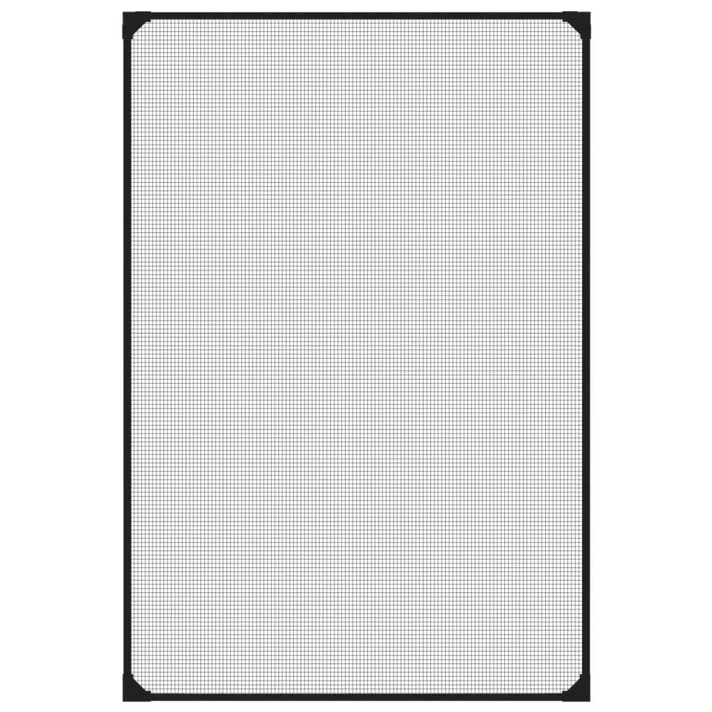 vidaXL Plasă insecte magnetică pentru ferestre, antracit, 80x120 cm vidaXL Plasă insecte magnetică pentru ferestre, antracit, 80x120 cm