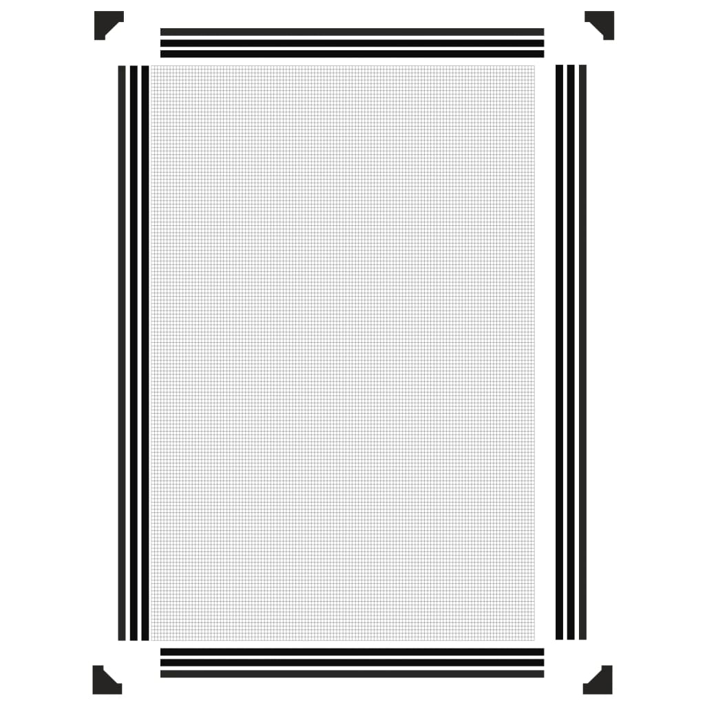 vidaXL Plasă insecte magnetică pentru ferestre, antracit, 80x120 cm vidaXL Plasă insecte magnetică pentru ferestre, antracit, 80x120 cm