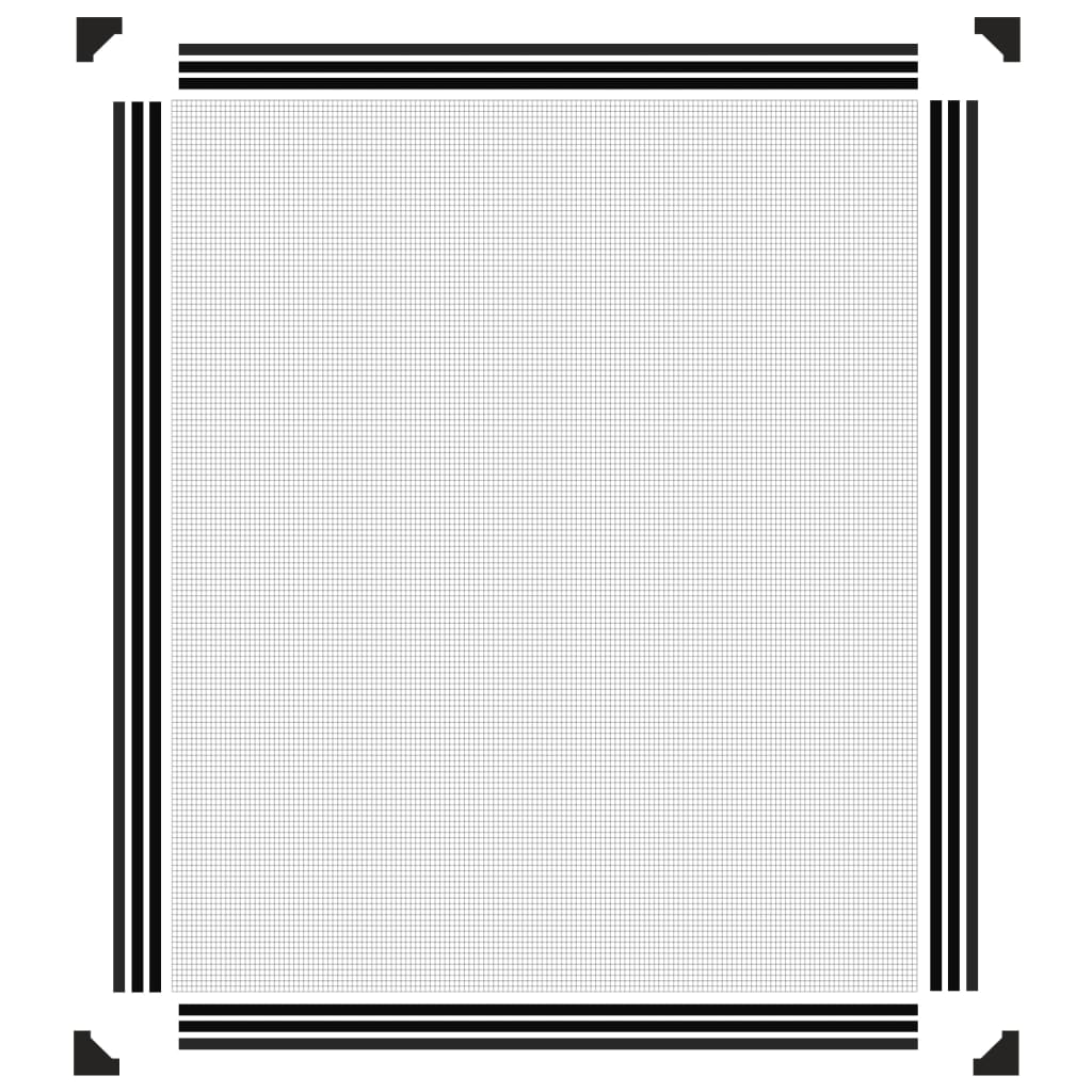 vidaXL Plasă insecte magnetică pentru ferestre, antracit, 100x120 cm vidaXL Plasă insecte magnetică pentru ferestre, antracit, 100x120 cm