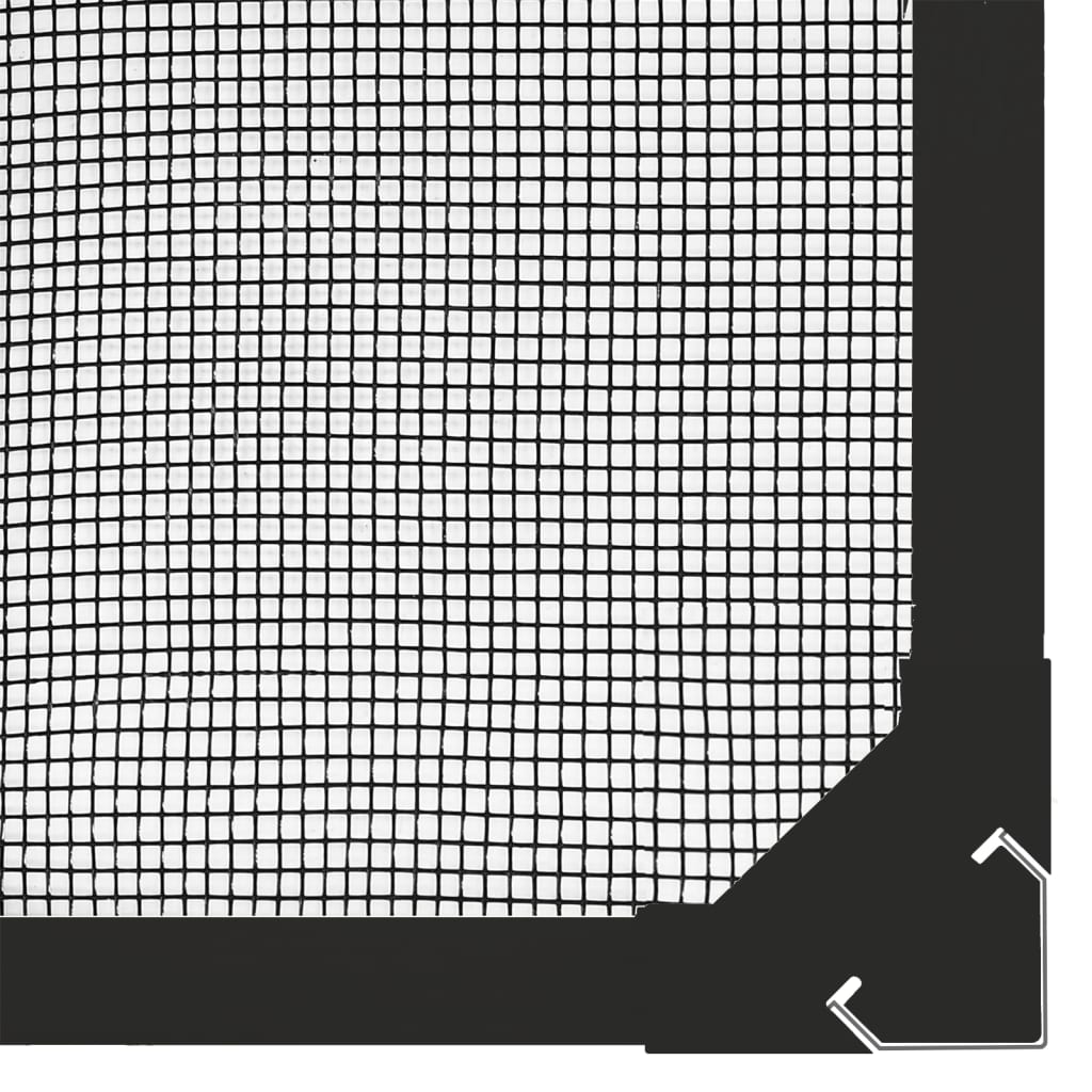vidaXL Plasă insecte magnetică pentru ferestre, antracit, 120x140 cm vidaXL Plasă insecte magnetică pentru ferestre, antracit, 120x140 cm