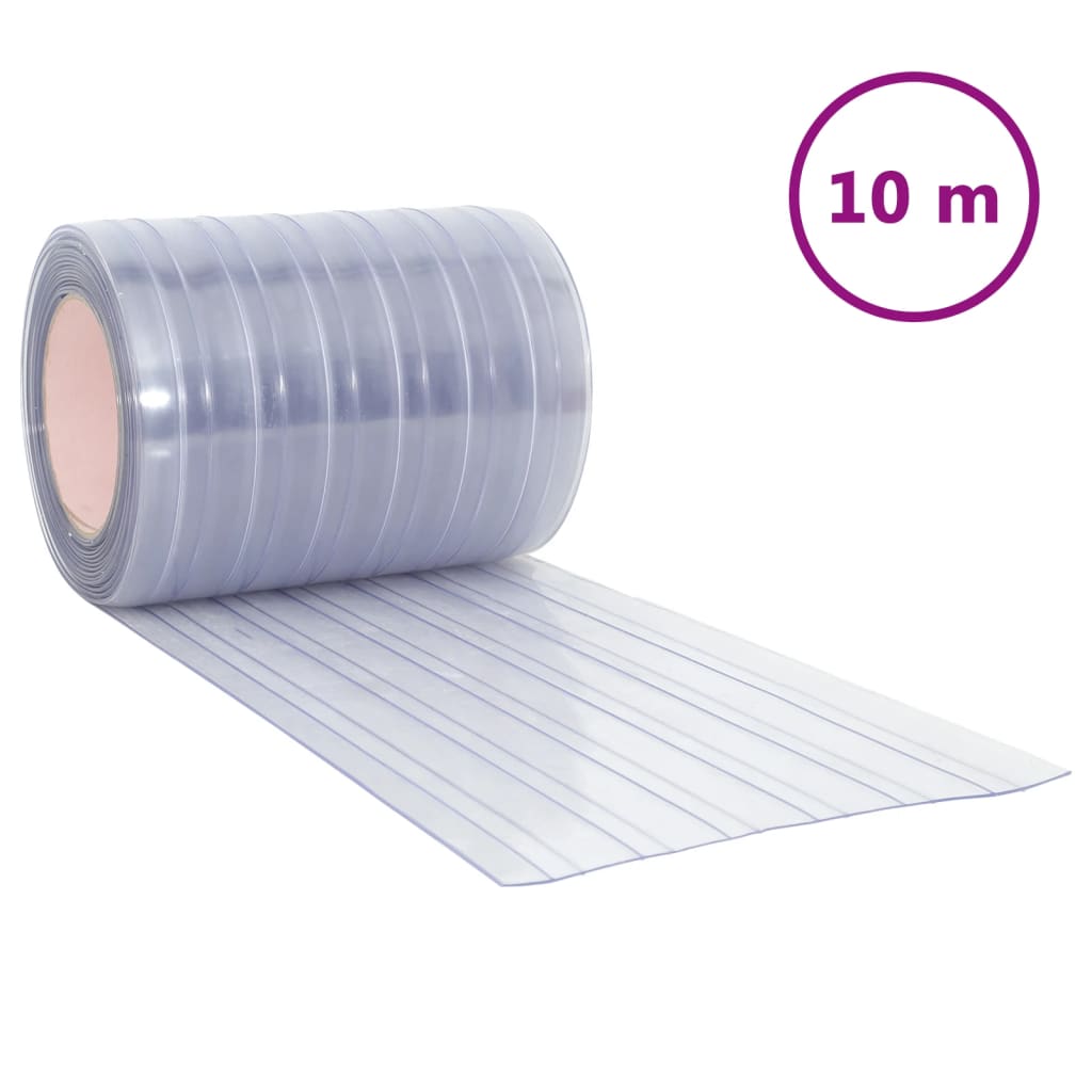 vidaXL Perdea pentru ușă, transparent, 300 mmx2,6 mm 10 m, PVC vidaXL Perdea pentru ușă, transparent, 300 mmx2,6 mm 10 m, PVC