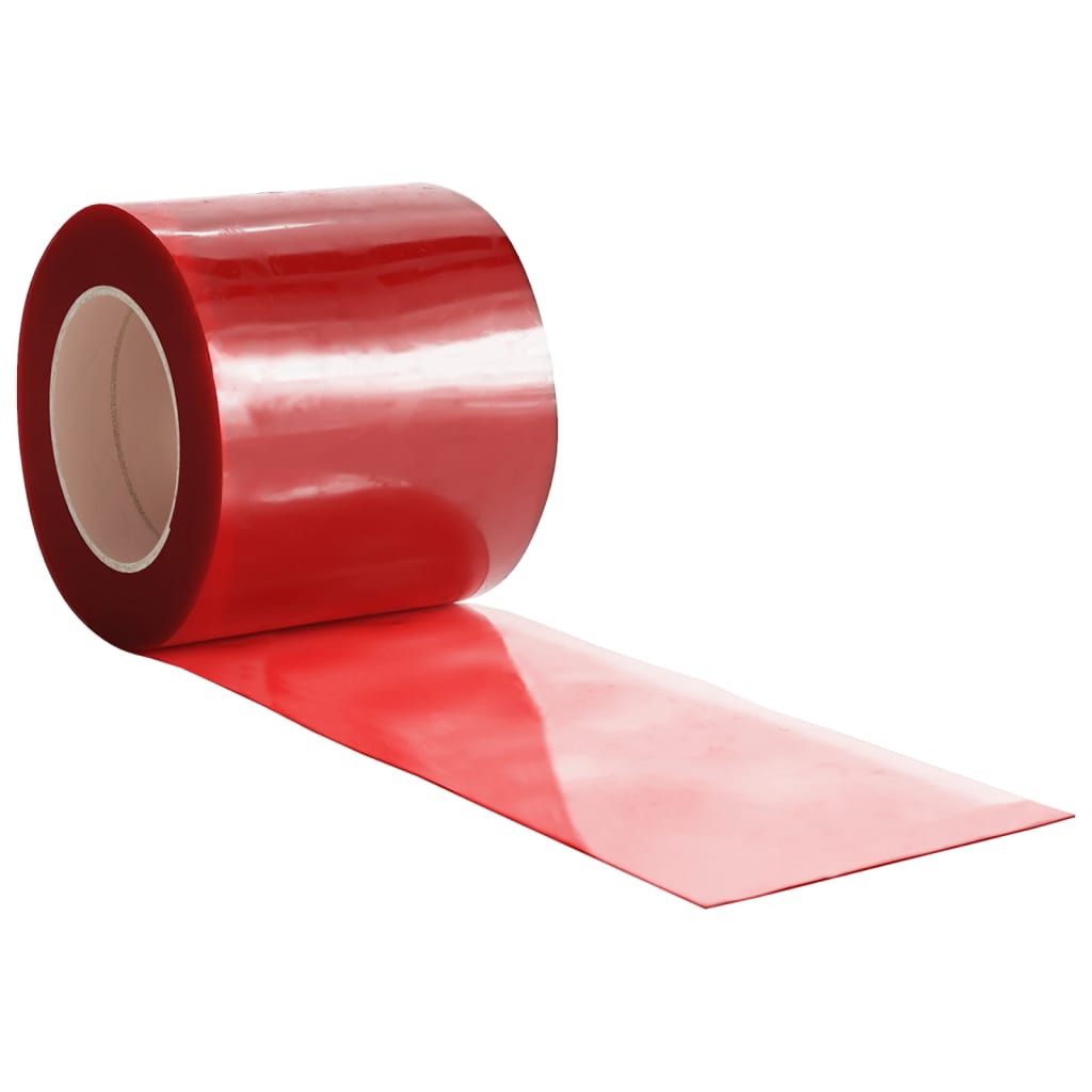 vidaXL Perdea pentru ușă, roșu, 200 mmx1,6 mm 50 m, PVC vidaXL Perdea pentru ușă, roșu, 200 mmx1,6 mm 50 m, PVC