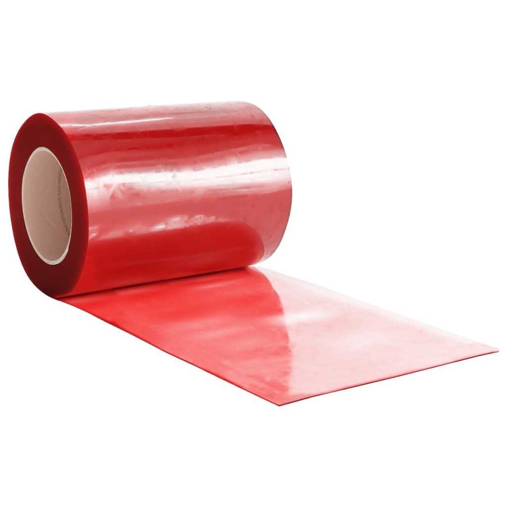 vidaXL Perdea pentru ușă, roșu, 300 mmx2,6 mm 25 m, PVC vidaXL Perdea pentru ușă, roșu, 300 mmx2,6 mm 25 m, PVC