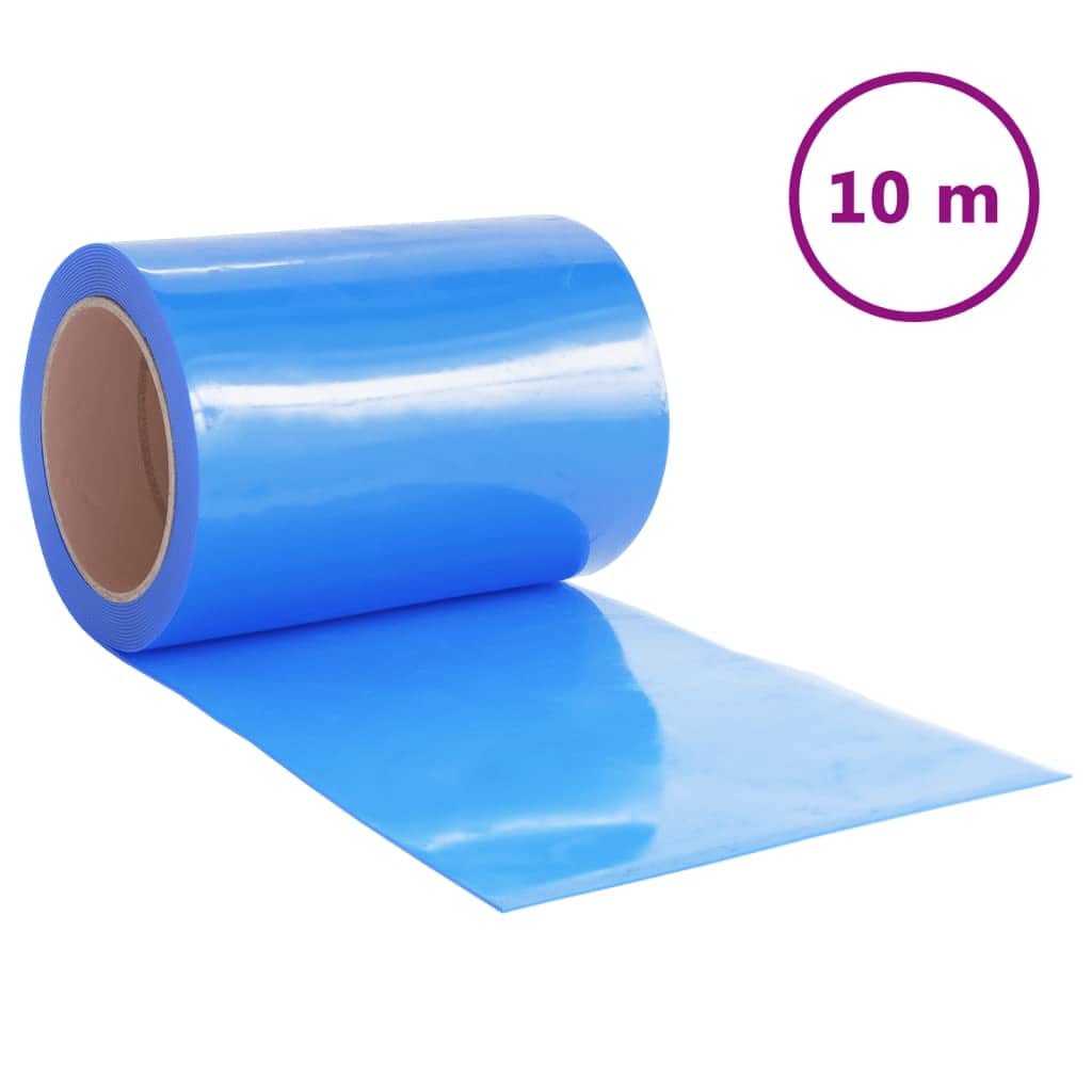 vidaXL Perdea pentru ușă, albastru, 300 mmx2,6 mm 10 m, PVC vidaXL Perdea pentru ușă, albastru, 300 mmx2,6 mm 10 m, PVC