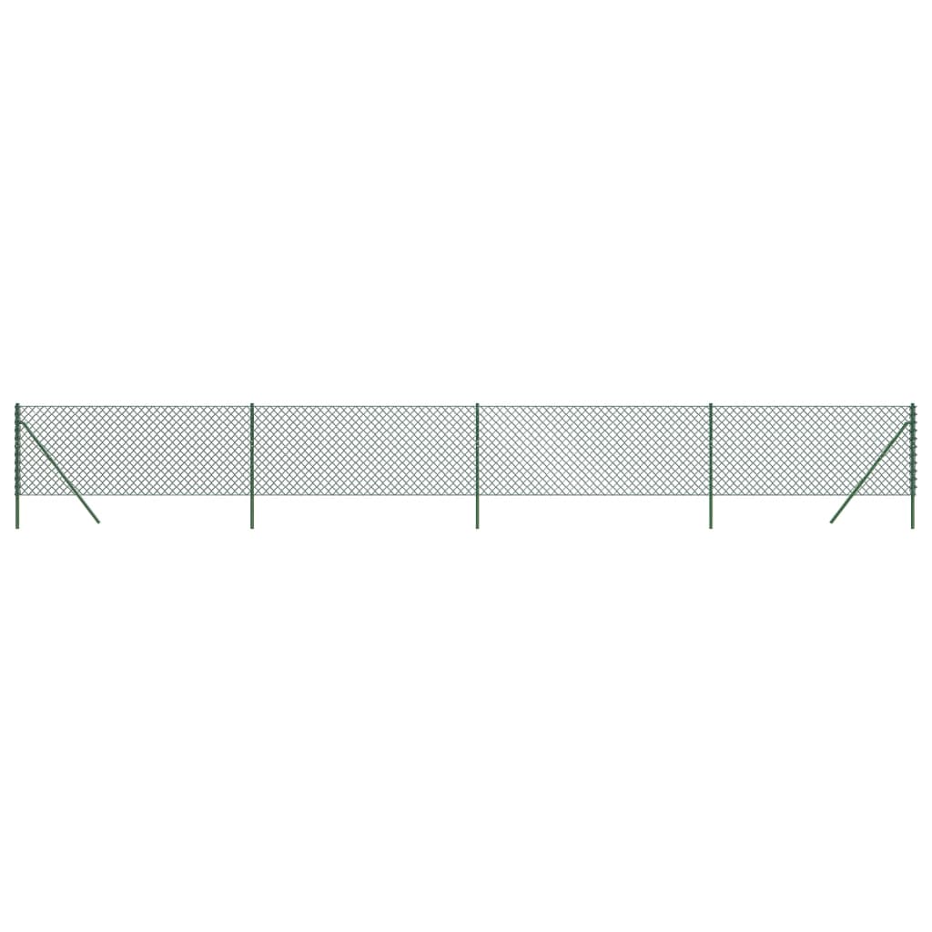 vidaXL Gard de plasă de sârmă, verde, 0,8x10 m vidaXL Gard de plasă de sârmă, verde, 0,8x10 m