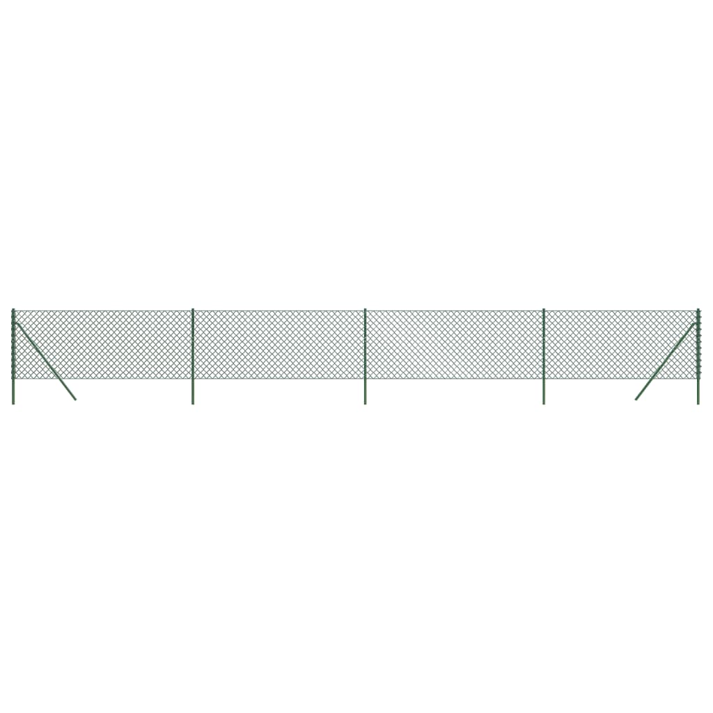 vidaXL Gard de plasă de sârmă, verde, 1x10 m vidaXL Gard de plasă de sârmă, verde, 1x10 m