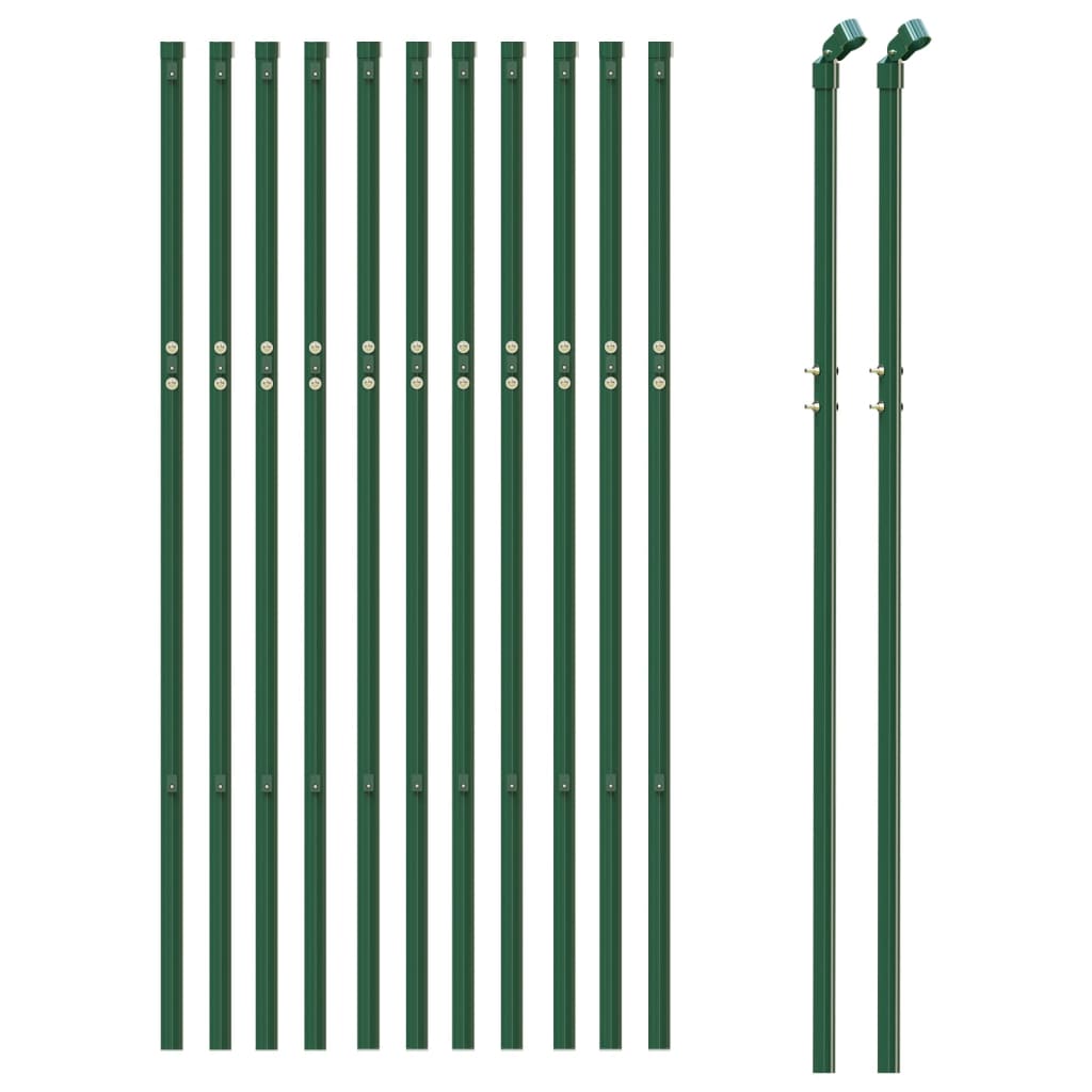 vidaXL Gard de plasă de sârmă, verde, 1x25 m vidaXL Gard de plasă de sârmă, verde, 1x25 m