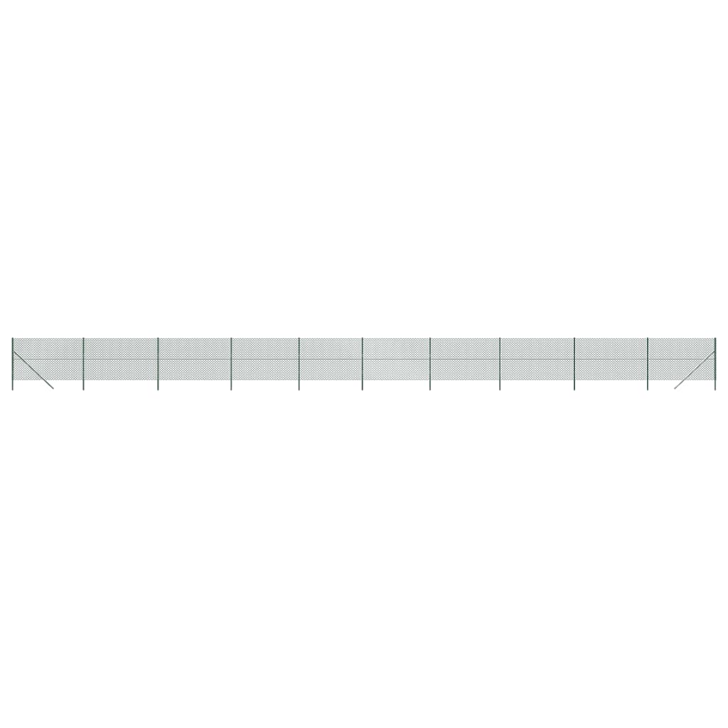 vidaXL Gard de plasă de sârmă, verde, 1,4x25 m vidaXL Gard de plasă de sârmă, verde, 1,4x25 m
