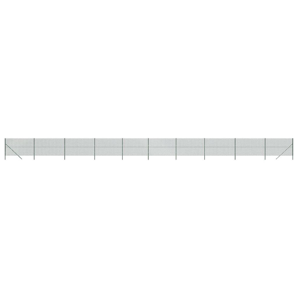 vidaXL Gard de plasă de sârmă, verde, 1,6x25 m vidaXL Gard de plasă de sârmă, verde, 1,6x25 m