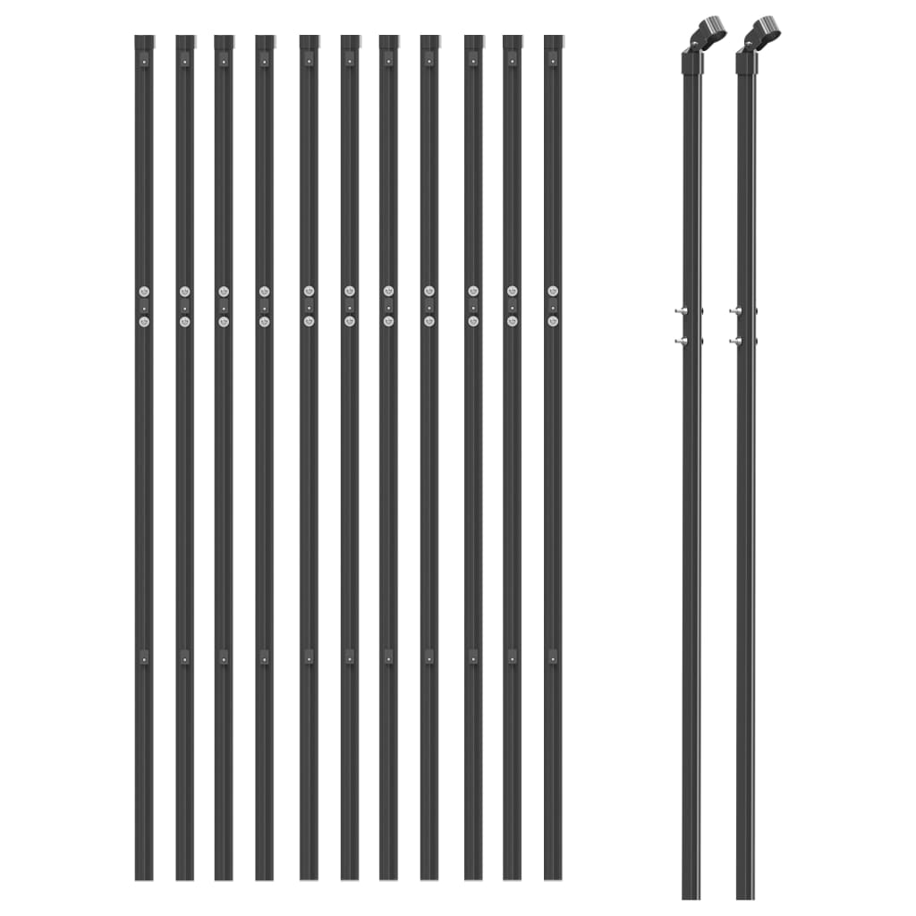 vidaXL Gard plasă de sârmă, antracit, 0,8x25 m vidaXL Gard plasă de sârmă, antracit, 0,8x25 m