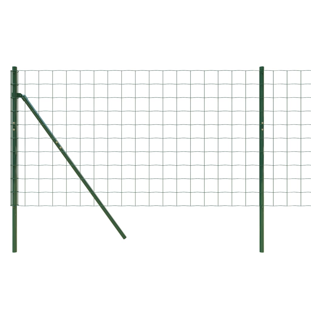 vidaXL Gard plasă de sârmă, verde, 1x10 m, oțel galvanizat vidaXL Gard plasă de sârmă, verde, 1x10 m, oțel galvanizat