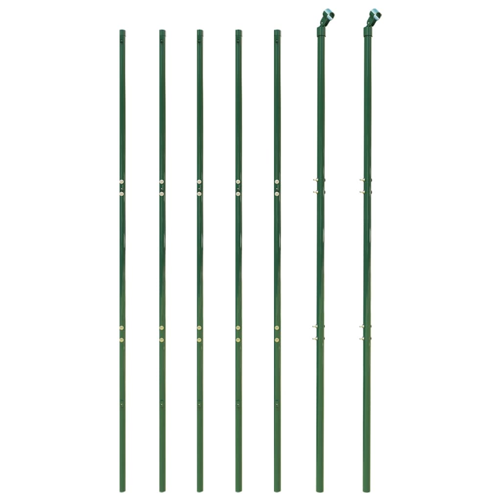 vidaXL Gard plasă de sârmă, verde, 1,8x10 m, oțel galvanizat vidaXL Gard plasă de sârmă, verde, 1,8x10 m, oțel galvanizat