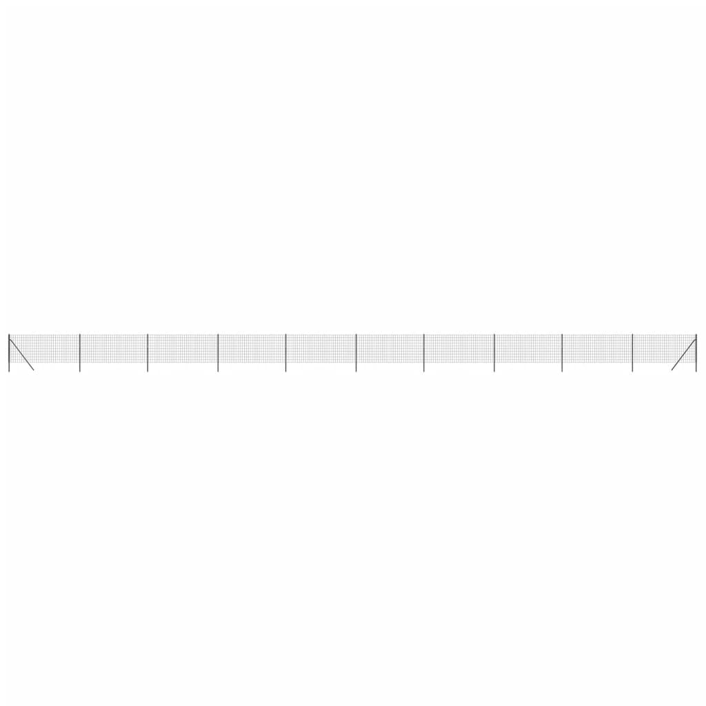 vidaXL Gard plasă de sârmă, antracit, 0,8x25 m, oțel galvanizat vidaXL Gard plasă de sârmă, antracit, 0,8x25 m, oțel galvanizat